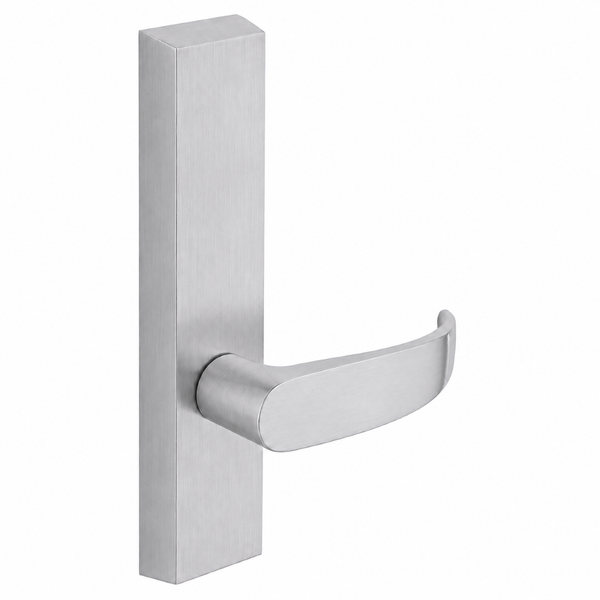 SARGENT 715-8-ETP exit device trim with P lever, ET escutcheon, satin chrome US26D, non-keyed