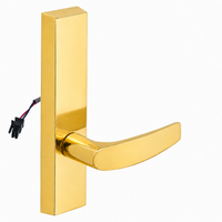 SARGENT 773-8-ETB-12V US3 electrified exit trim with B lever, polished brass escutcheon, no cylinder