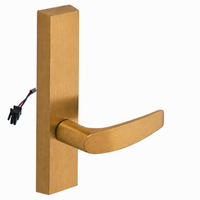SARGENT 773-8-ETB-24V US10 electrified exit trim with B lever, satin bronze rectangular escutcheon