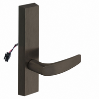 SARGENT 773-8-ETB-24V electrified exit trim with B lever, US10B dark bronze rectangular escutcheon