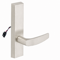 SARGENT 773-8-ETB-24V-US15 electrified exit device trim with B lever, satin nickel escutcheon, no cylinder