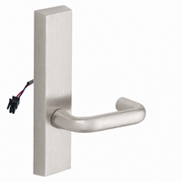 SARGENT 773-8-ETJ-12V-US15 electrified exit device trim, satin nickel, J lever on rectangular escutcheon