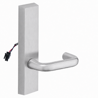 SARGENT 773-8-ETJ-12V electrified exit trim with J lever, satin chrome US26D rectangular escutcheon