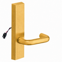 SARGENT 773-8-ETJ-12V electrified exit device trim with J lever, satin brass US4 finish