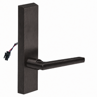 SARGENT 773-8-ETMD-12V US10BE electrified exit trim with MD lever, dark bronze rectangular escutcheon