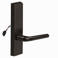 SARGENT 773-8-ETME-12V electrified exit trim with ME lever, dark bronze 10BE finish, rectangular escutcheon