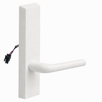 SARGENT 773-8-ETME-12V-WSP electrified exit trim, white suede powder coat, ME lever, rectangular escutcheon