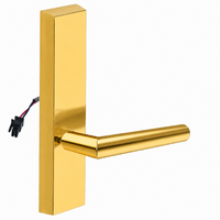 SARGENT 773-8-ETMI-12V exit device trim with MI lever, polished brass US3, rectangular escutcheon