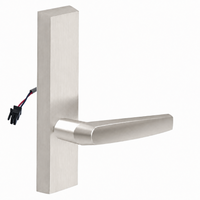 SARGENT 773-8-ETMJ-24V US15 electrified exit device trim with MJ lever, satin nickel rectangular escutcheon