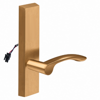 SARGENT 773-8-ETMV-12V US10 electrified exit trim with MV lever, satin bronze rectangular escutcheon