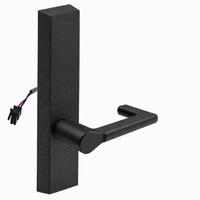 SARGENT 773-8-ETND-12V-BSP electrified exit device trim, black suede powder coat, ND lever on rectangular escutcheon