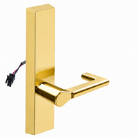 SARGENT 773-8-ETND-24V-US3 electrified exit trim with ND lever, polished brass escutcheon, no cylinder