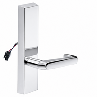 SARGENT 773-8-ETNJ-12V-US26 electrified exit trim with NJ lever, polished chrome escutcheon, no cylinder