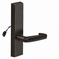 SARGENT 773-8-ETNJ-24V electrified exit trim with NJ lever, US10BE dark bronze finish, no cylinder