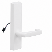 SARGENT 773-8-ETNJ-24V-WSP electrified exit trim, white suede powder coat, NJ lever, no cylinder