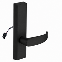 SARGENT 773-8-ETP-24V electrified exit trim, P lever, black suede powder coat, rectangular escutcheon