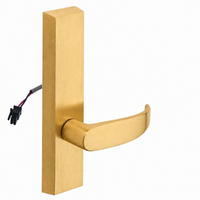 SARGENT 773-8-ETP-24V US4 electrified exit trim with P lever, satin brass rectangular escutcheon