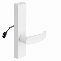 SARGENT 773-8-ETP-24V electrified exit trim, WSP finish, P lever on rectangular escutcheon with wire lead