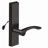 SARGENT 774-8-ETMV-24V US10BE electrified exit device trim with MV lever, dark bronze rectangular escutcheon