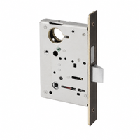 Sargent 8225 US10B oil-rubbed bronze mortise lock body only, dormitory/exit function with latch and faceplate