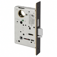 Sargent 8241 US10B classroom security mortise lock body, double cylinder with deadbolt, oil-rubbed bronze faceplate