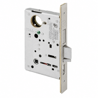 Sargent 8243 US15 apartment corridor mortise lock body only, satin nickel finish with latch and faceplate