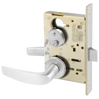 Sargent 8265-LNB Privacy Bedroom or Bath Mortise Lock, B - Lever, LN - Rose, Field Reversible, Grade 1