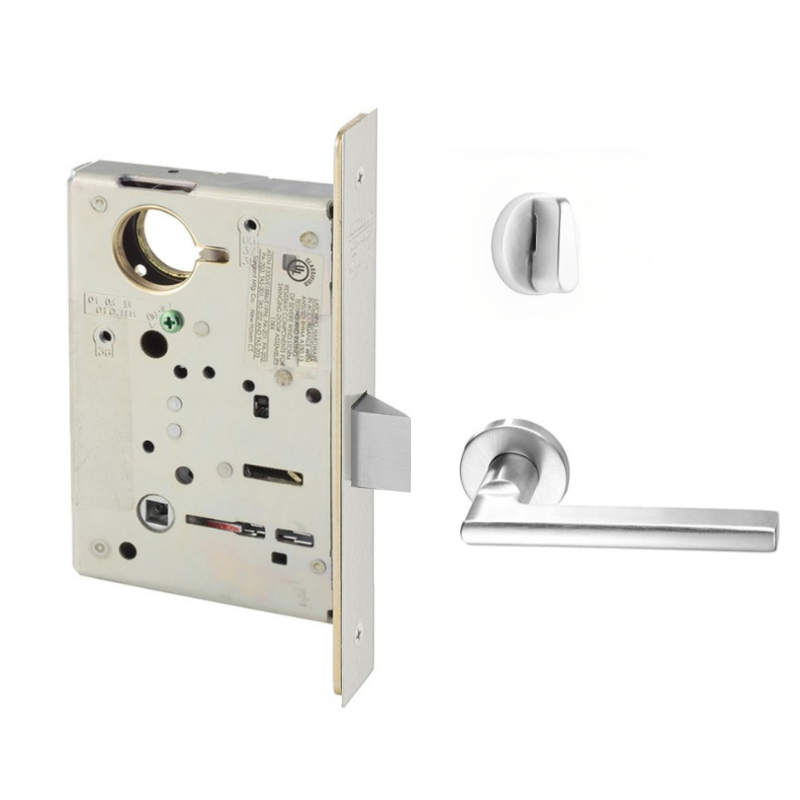 Sargent 8265-LNMD Privacy Bedroom or Bath Mortise Lock, MD - Lever, LN