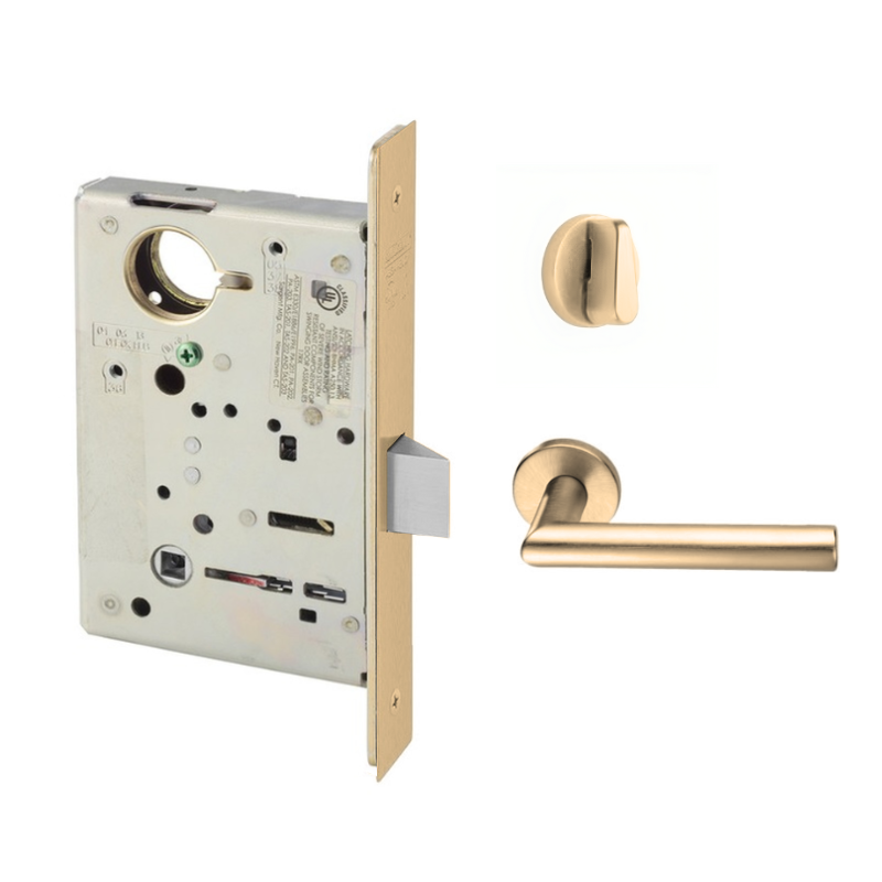ジーロング Sargent 8265-LNMI Privacy Bedroom or Bath Mortise Lock, MI - Lever, LN