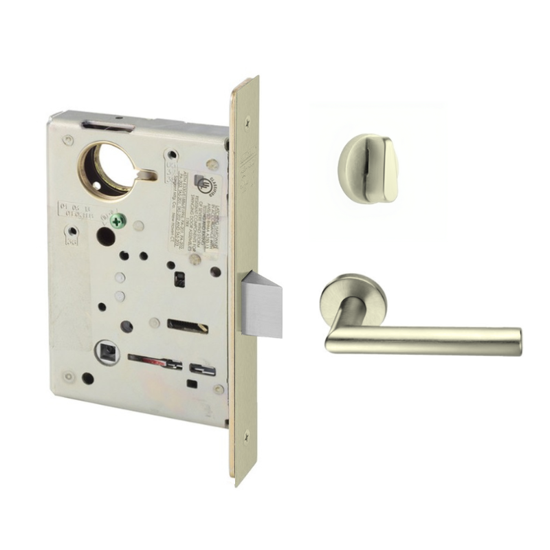 Sargent 8265-LNMI Privacy Bedroom or Bath Mortise Lock, MI - Lever, LN
