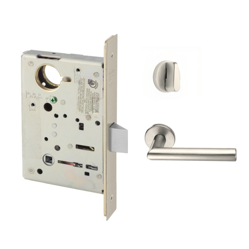 Sargent 8265-LNMI Privacy Bedroom or Bath Mortise Lock, MI - Lever, LN