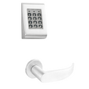 Sargent KP-8278-LNP Keypad Mortise Lock, Entry Key Override, No Deadbolt, Less Cylinder, LN-Rose, P-Lever, Field Reversible
