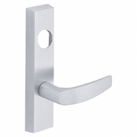 SARGENT LC-704-ETB US26D exit device trim with B lever, satin chrome rectangular escutcheon, less cylinder