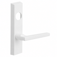 SARGENT LC-704-ETMD-WSP exit device trim, white suede powder coat escutcheon with MD lever, less cylinder