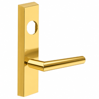 SARGENT LC-704-ETMI-US3 exit device trim with MI lever, polished brass escutcheon, less cylinder