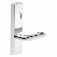 SARGENT LC-704-ETNJ-US26 exit device trim with NJ lever, polished chrome escutcheon, less cylinder