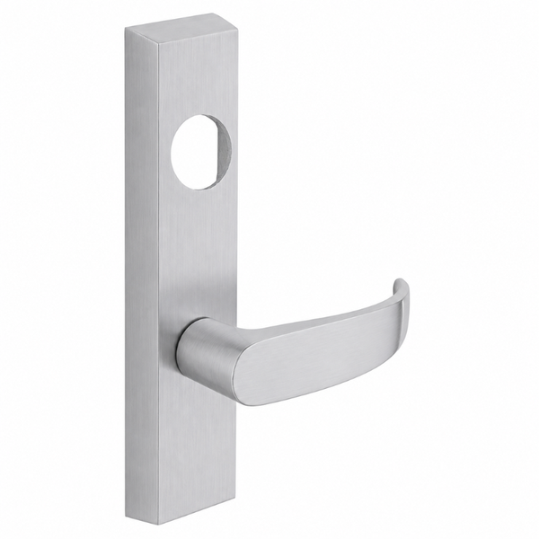 SARGENT LC-704-ETP-US26D exit device trim, satin chrome plate with P lever and cylinder hole