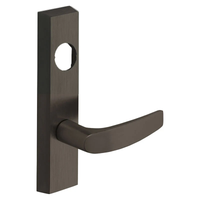 SARGENT LC-706-8-ETB exit device lever trim less cylinder, US10B dark bronze with rectangular escutcheon