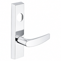 SARGENT LC-706-8-ETB exit device lever trim less cylinder, polished chrome US26 rectangular escutcheon