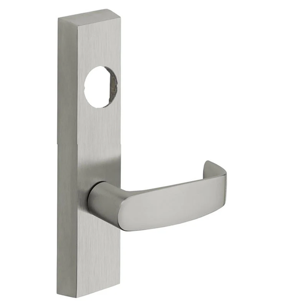 SARGENT LC-706-8-ETL exit device lever trim, US26D satin chrome, rectangular escutcheon less cylinder