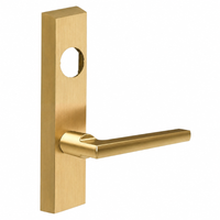 SARGENT LC-706-8-ETMD-US4 exit device trim, satin brass storeroom ET trim with MD lever, less cylinder