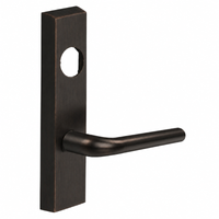 SARGENT LC-706-8-ETME exit device trim with ME lever, 10BE dark bronze finish, rectangular escutcheon