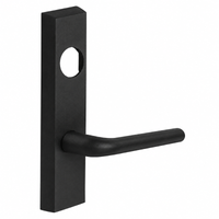 SARGENT LC-706-8-ETME BSP exit device trim with ME lever, black suede powder coat, less cylinder