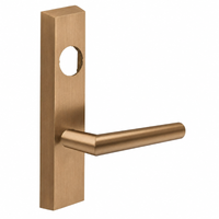 SARGENT LC-706-8-ETMI-US10 exit device trim in satin bronze, ET escutcheon with MI lever, less cylinder