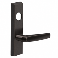 SARGENT LC-706-8-ETMJ exit device trim, MJ lever on rectangular escutcheon, US10BE dark bronze