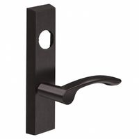 SARGENT LC-706-8-ETMV-US10B exit device trim, dark bronze US10B, ET escutcheon with MV lever, less cylinder