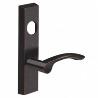SARGENT LC-706-8-ETMV exit device trim in US10BE oil-rubbed bronze, ET escutcheon with MV lever, less cylinder