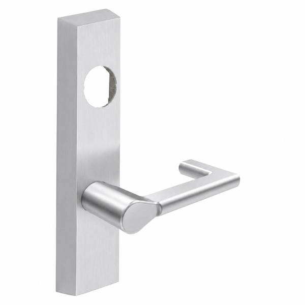 SARGENT LC-706-8-ETND-US26D ET exit device trim, satin chrome, rectangular escutcheon with ND lever
