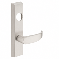 SARGENT LC-706-8-ETP-US15 exit device lever trim, satin nickel rectangular escutcheon, less cylinder