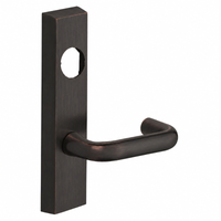 SARGENT LC-713-8-ETJ US10BE exit device trim with J lever, dark bronze rectangular escutcheon, less cylinder